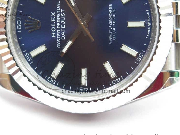 0114 SportInspired DateJust 41MM 126334 904L SS VRF 1:1 Best Edition Blue Dial Stick Markers on SS Jubilee Bracelet A 2903